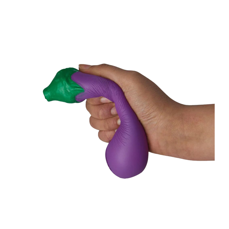 BOP MORE transparent primary | Jumbo Eggplant Squishy