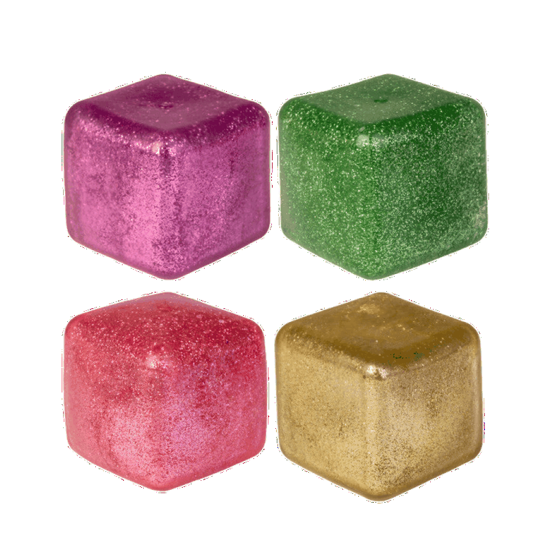 BOP MORE transparent primary | Glitter Jelly Cube