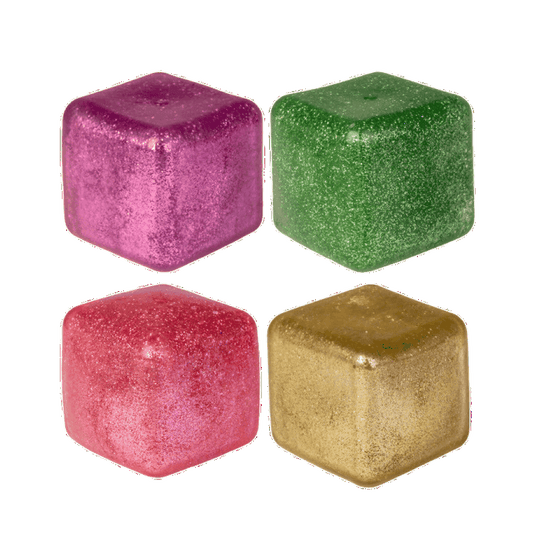 BOP MORE transparent primary | Glitter Jelly Cube