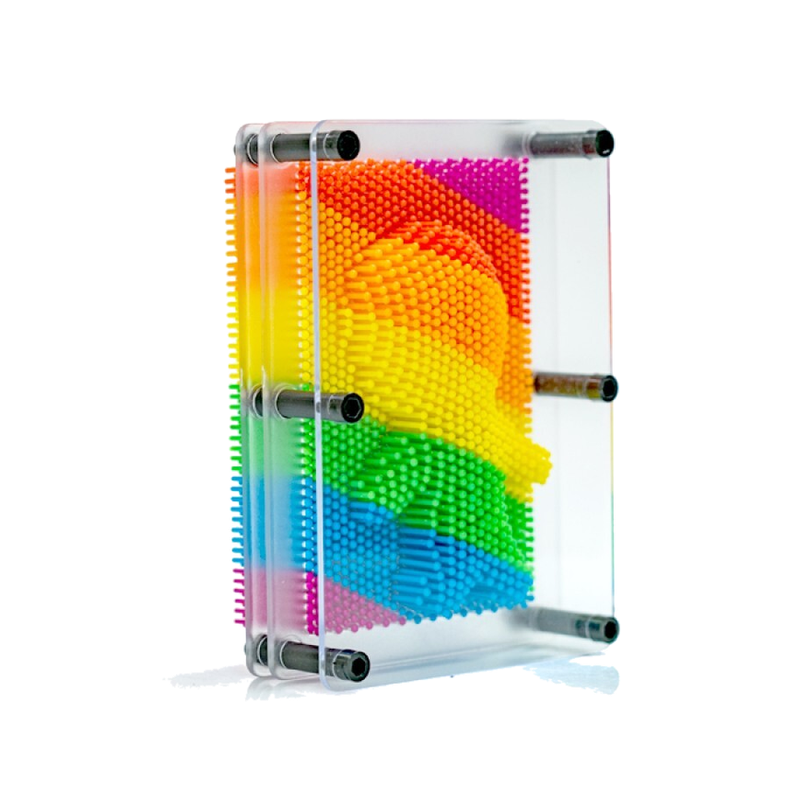 BOP MORE transparent primary | Rainbow Pin Art