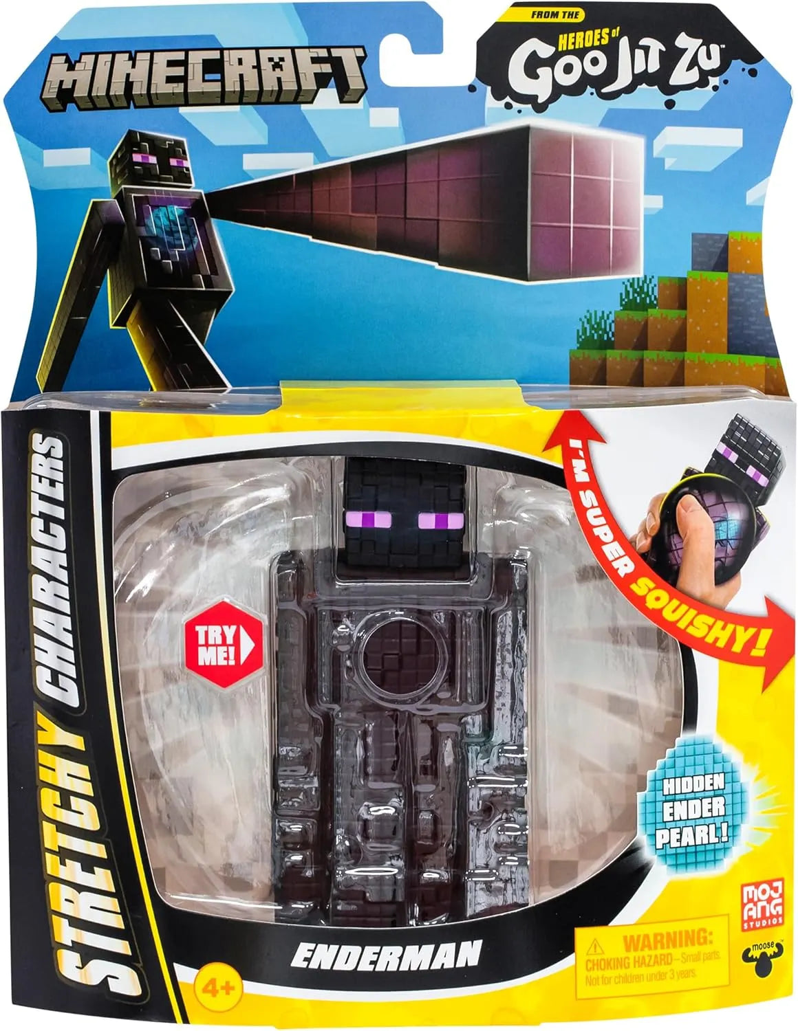 Heroes of Goo Jit Zu Minecraft Stretchy Characters Enderman & Steve