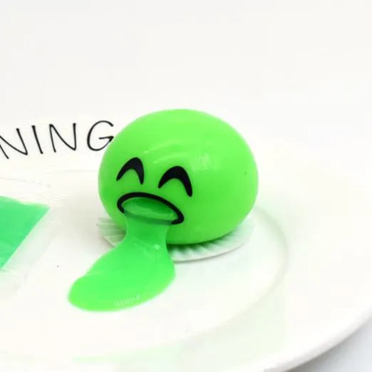 Vomiting Egg Slime Toy - Funny Prank Squeeze Stress Ball Puking Yolk