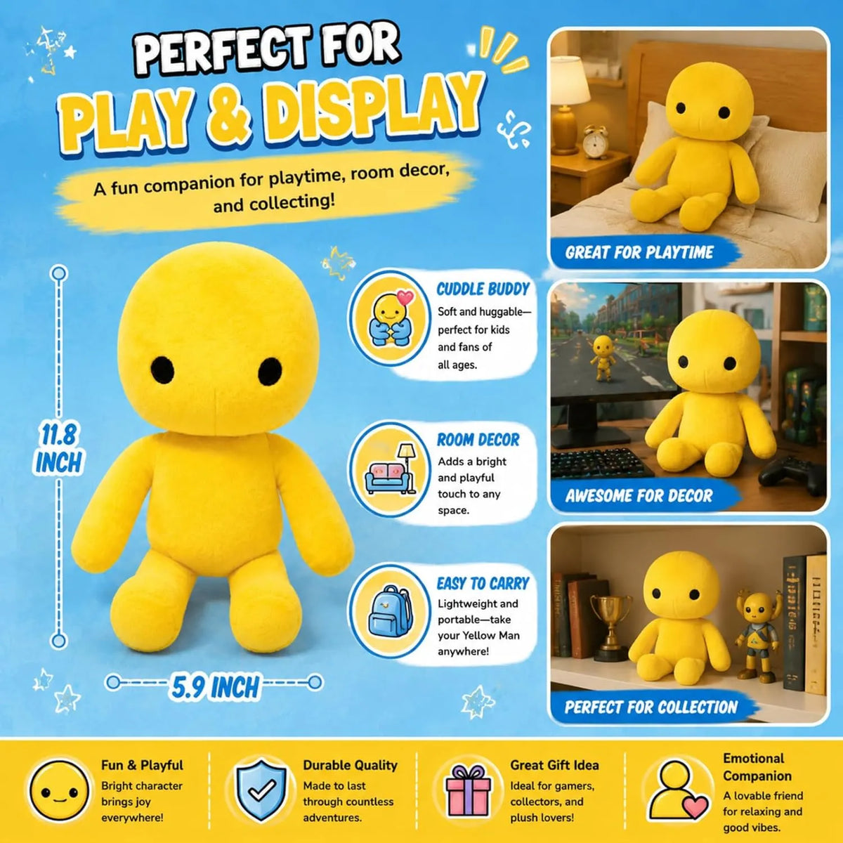Yellow Character Plush