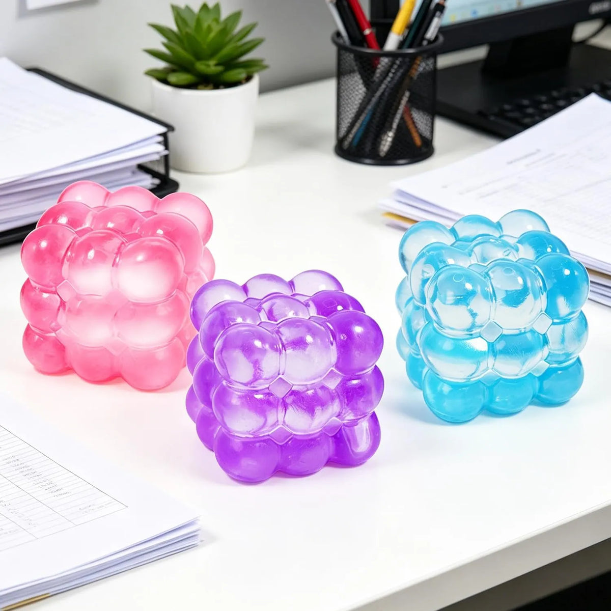 Square Block Stress Relief Gadget Slow Rebound Hand Squeezable Decompression