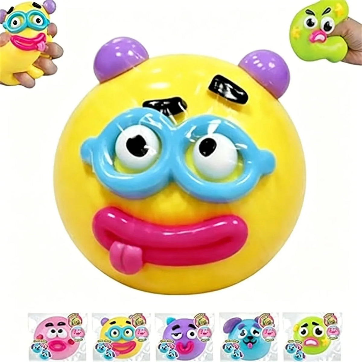 Dog Face Swap Sqz Smusher Sensory Squishy Moldable Face Swap Squeeze Balls