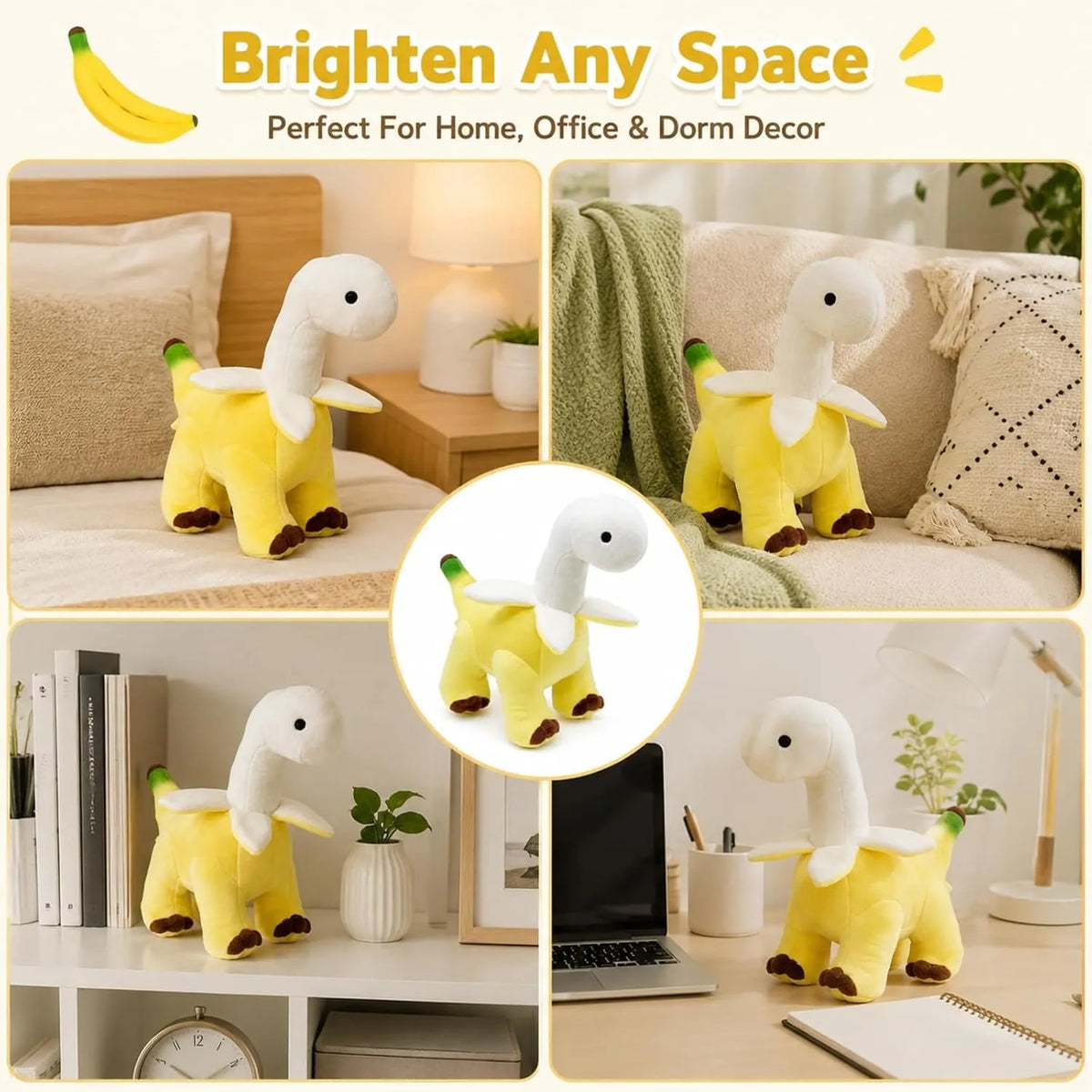 Banana Dinosaur Plush