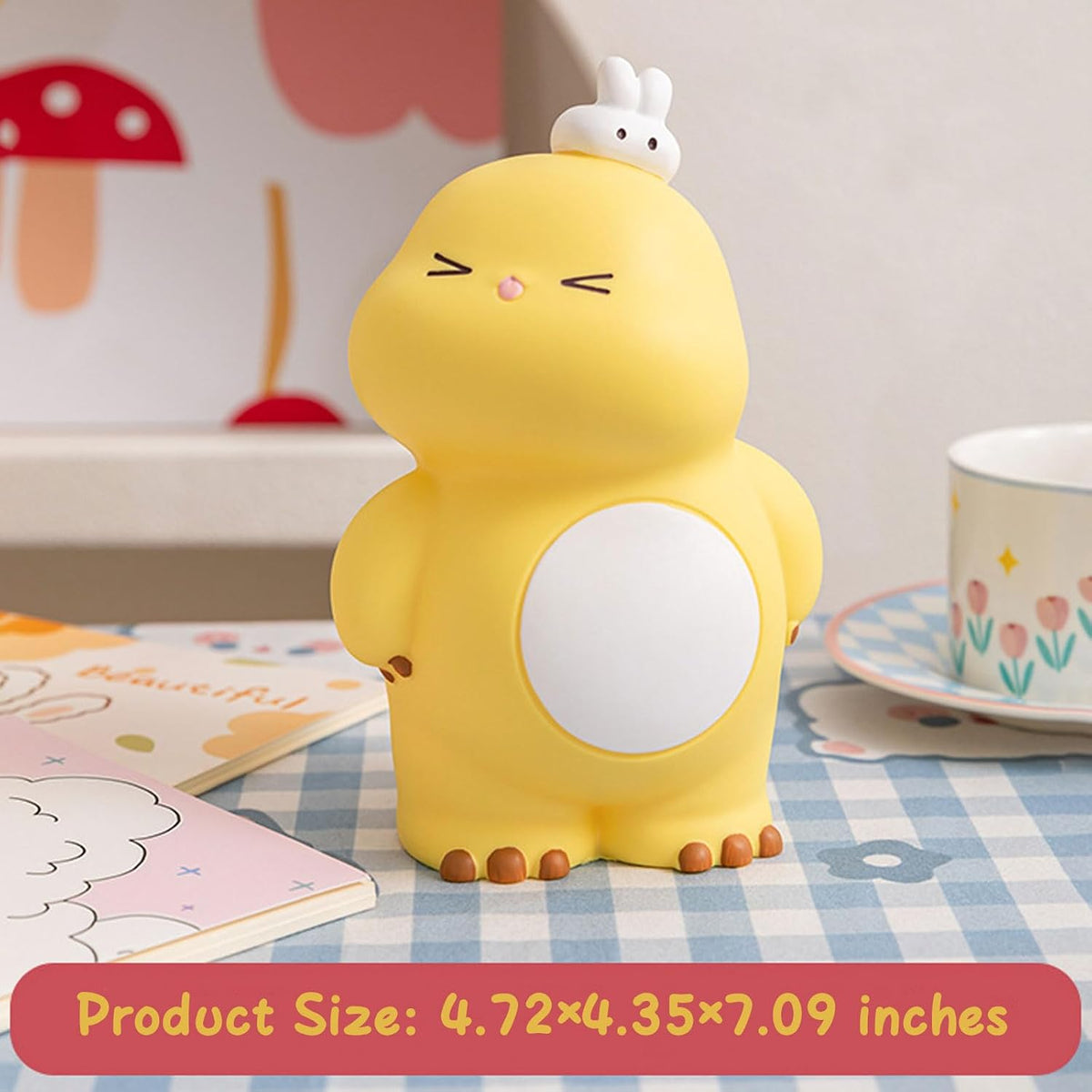 Yellow Dino Coin Bank