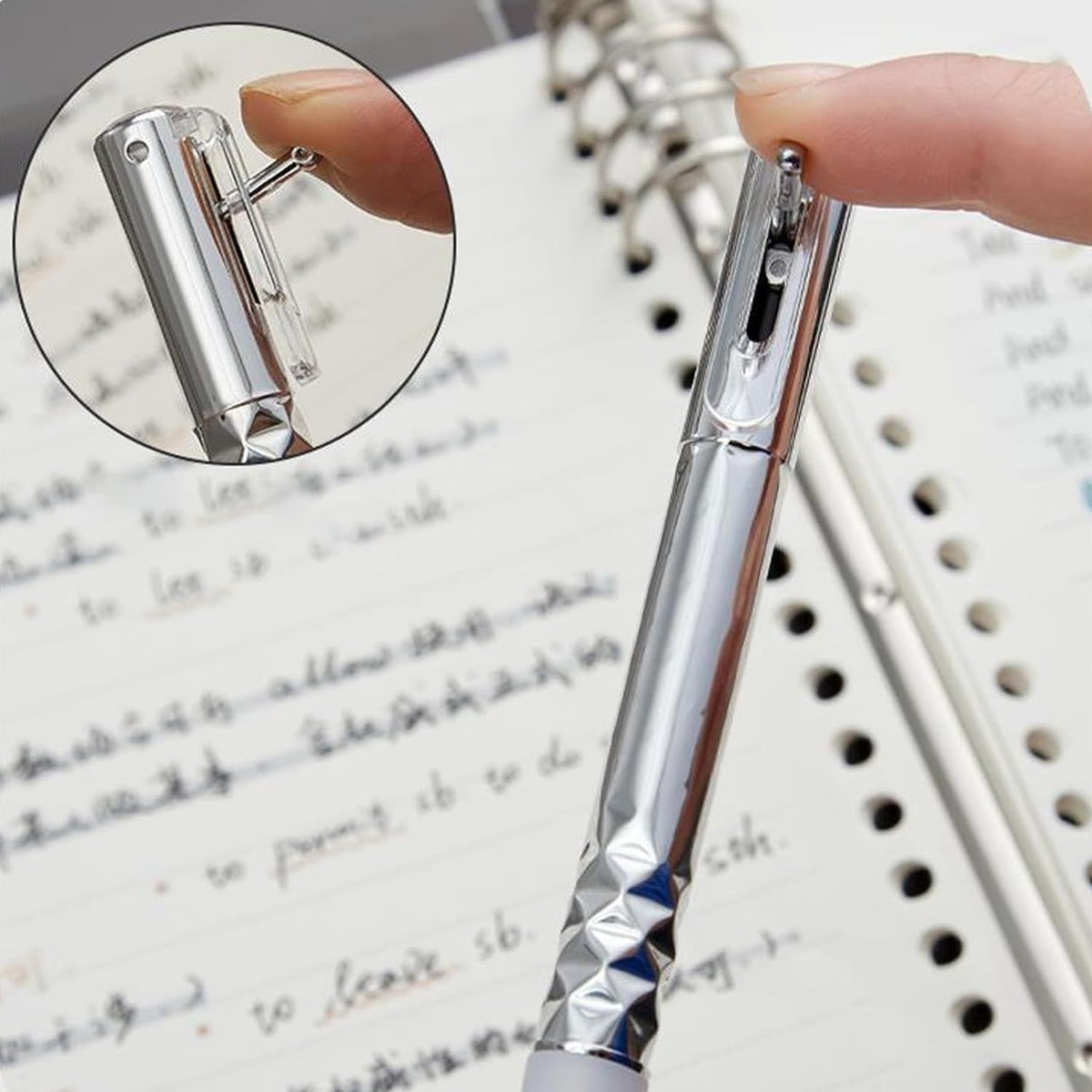 Geometric Crinkle Fidget Pen