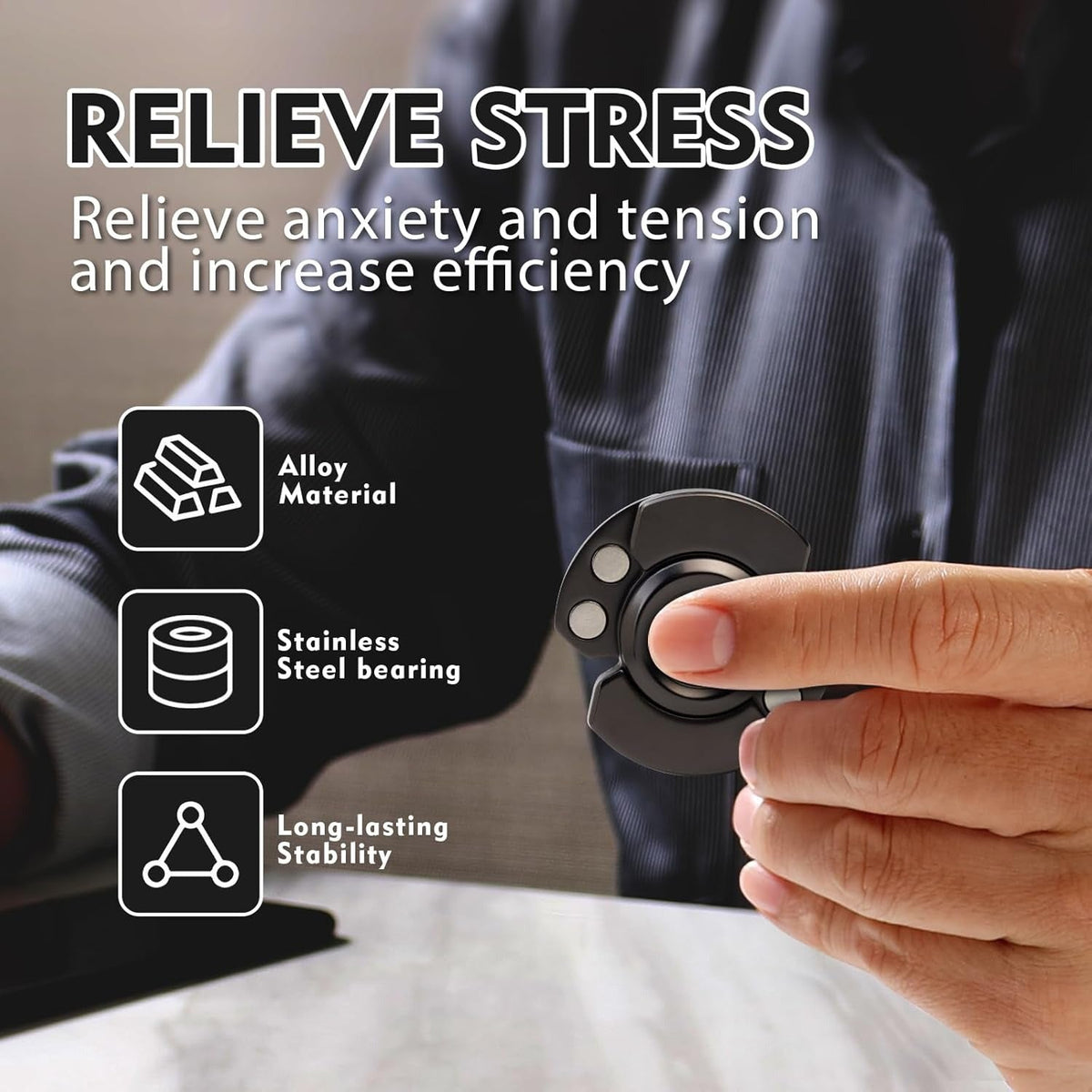 3-in-1 Metal Fidget Spinner