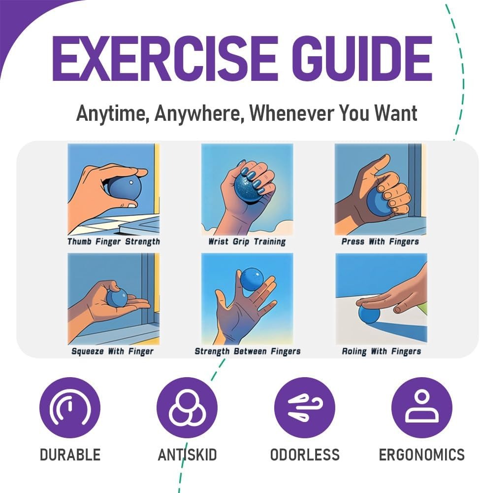 3-Level Resistance Squeeze Ball Set