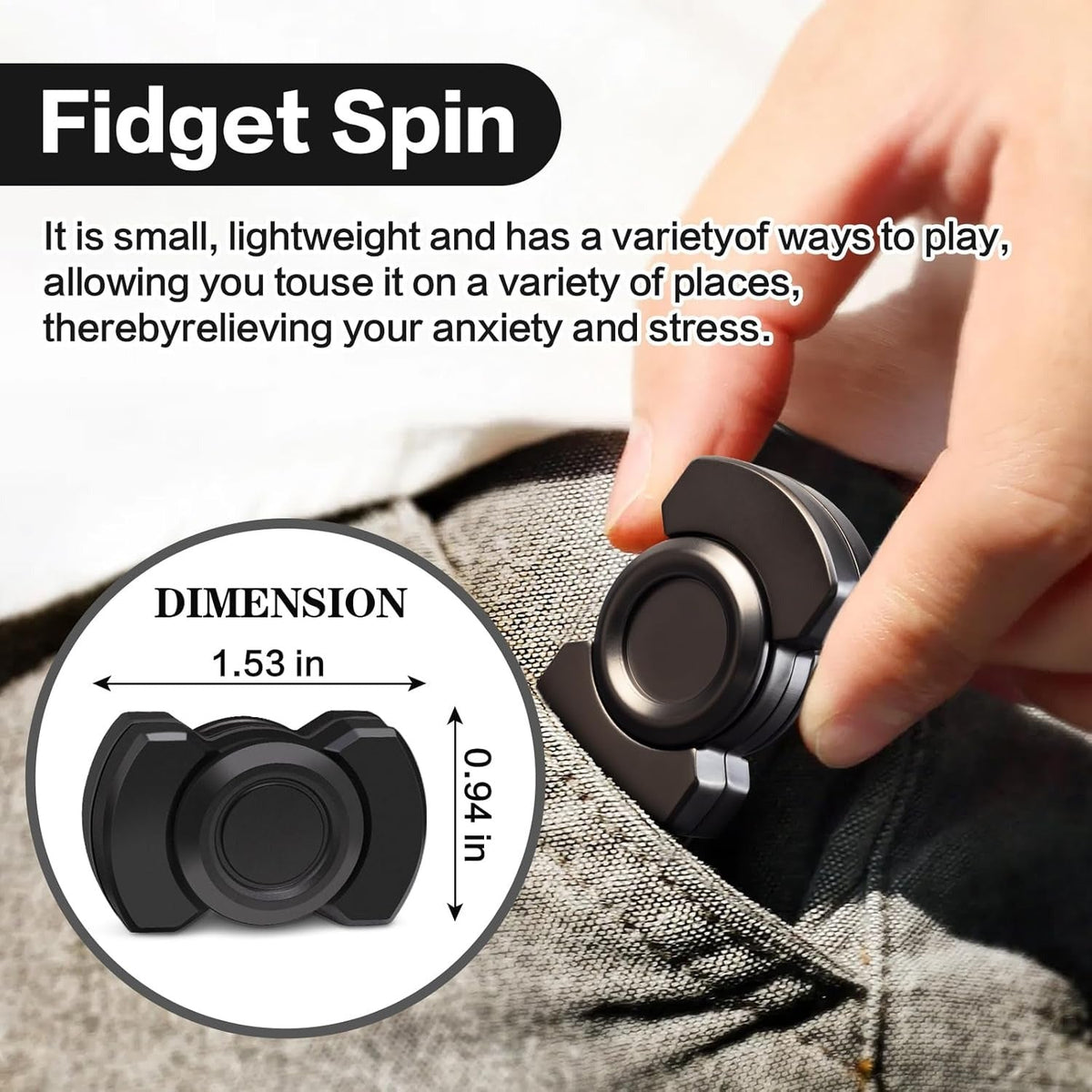 3-in-1 Metal Fidget Spinner