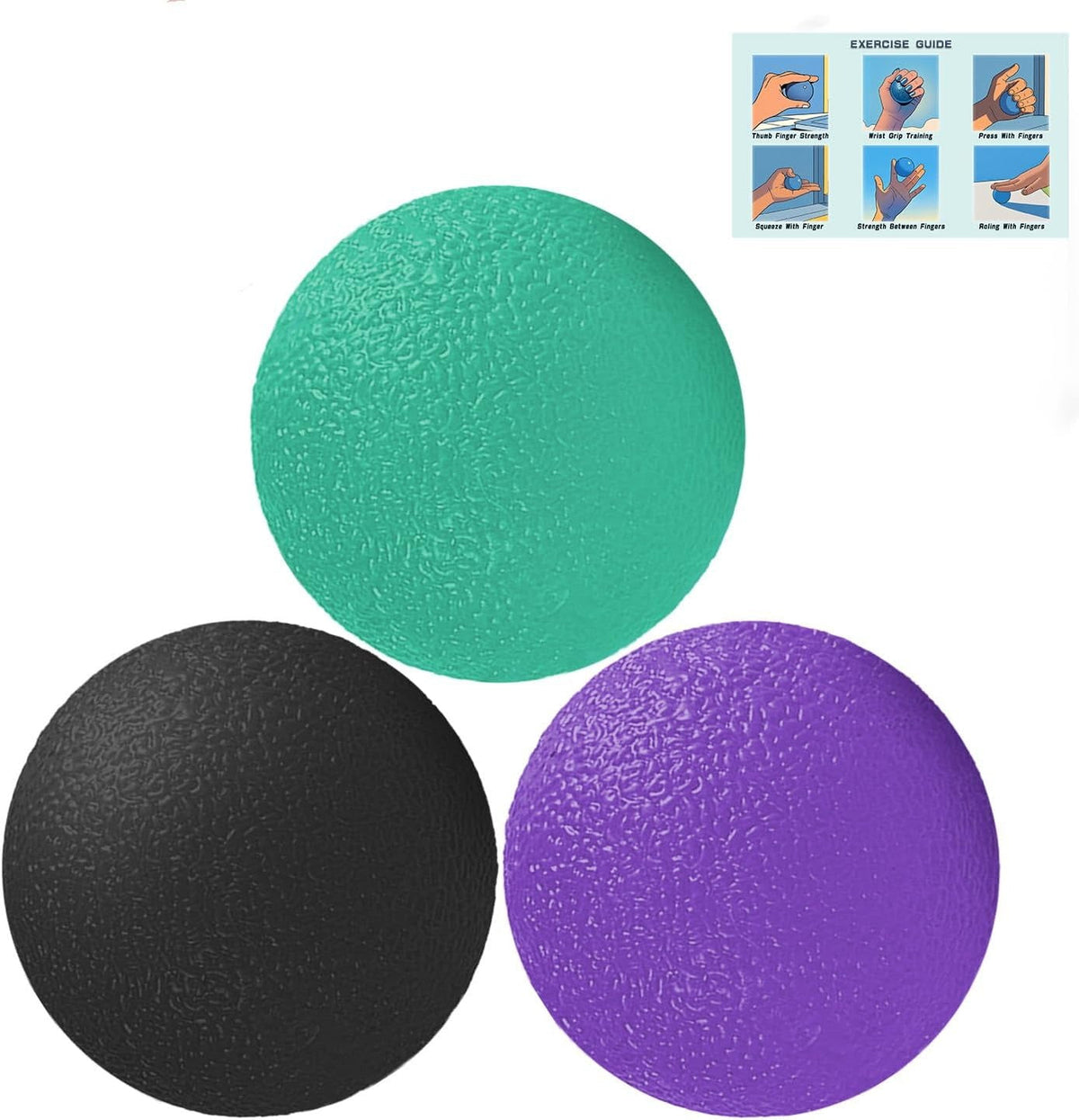 3-Level Resistance Squeeze Ball Set
